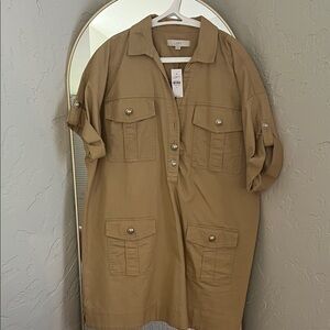 LOFT women’s tan dress